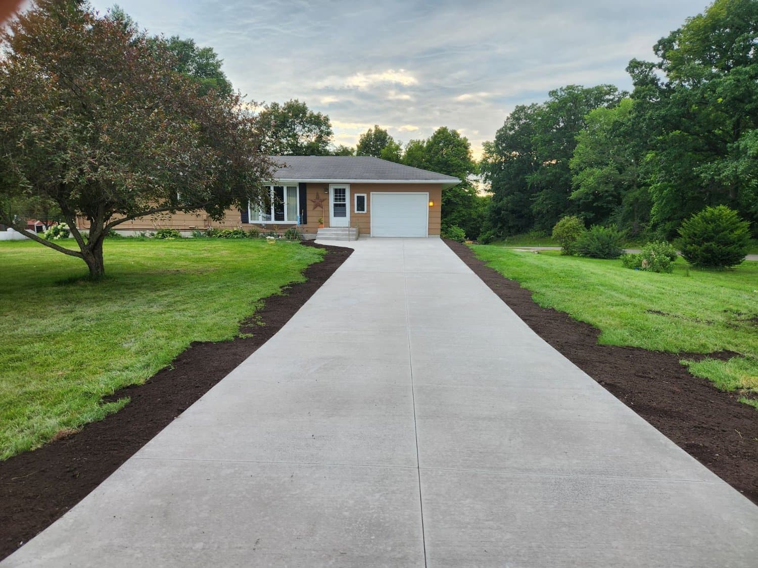Concrete driveway installation in London, Ontario